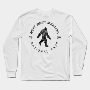 Great Smoky Mountains National Park USA Adventure Sasquatch Long Sleeve T-Shirt